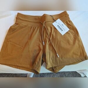 NWT Zyia Dark Khaki Canyon Short Sz S